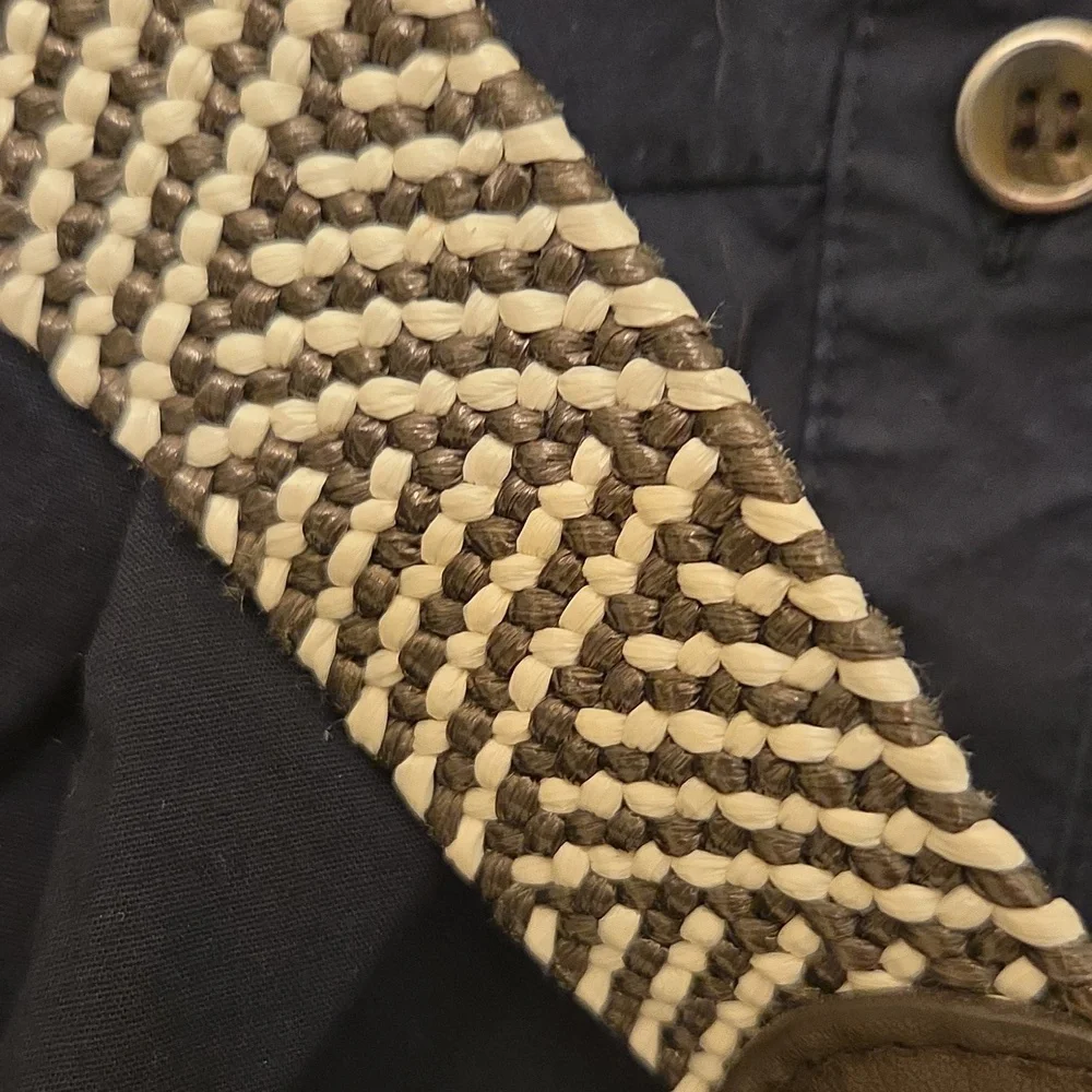 BCX Navy Sleeveless Button Up Dress with Belt Size M - Picture 6 of 10